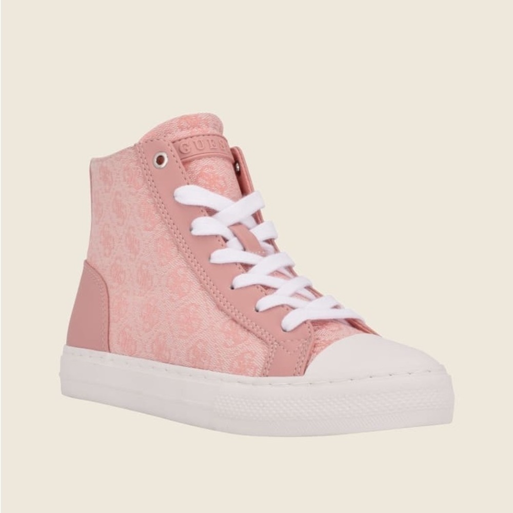New GUESS Power Logo High-Top Sneakers SZ 6.5